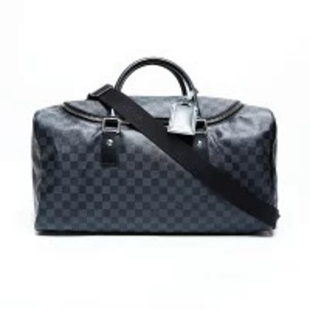 Louis Vuitton Black Graphite Bag Roadster Black Damier Boston